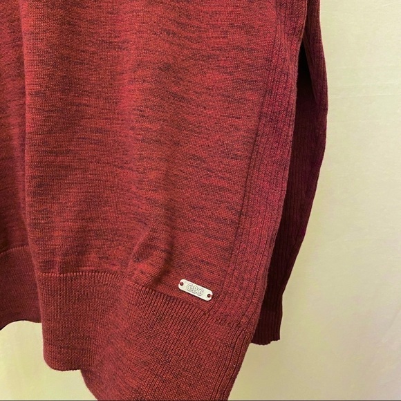 GBG Los Angeles NWT Sweater XL Red Premium Cotton Raul LS Crew Men’s Maroon New - Picture 3 of 9